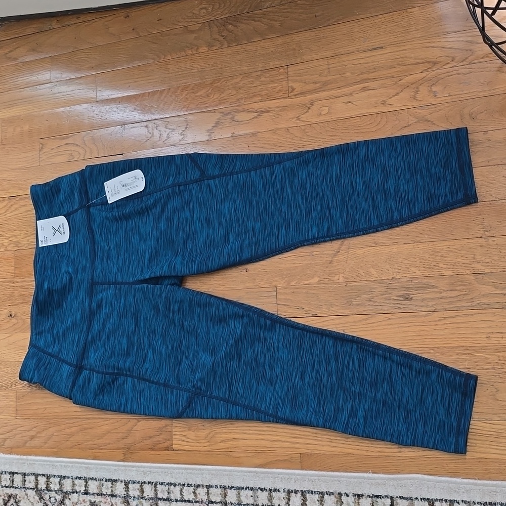 XERSION WOMEN'S PLUS SIZE TEAL CAPRI ATHLETIC ANKLE LENGTH PANTS SIZE 0X